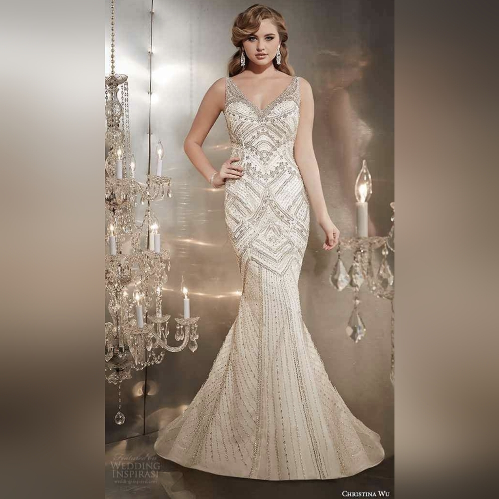 Christina Wu Swarovski Crystal Gown